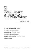 Tapa de Annual Review of Energy