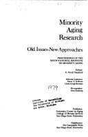 Tapa de Minority Aging Research: Old Issues--New Approaches