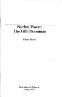 Tapa de Nuclear Power the Fifth Horseman