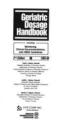 Tapa de Geriatric Dosage Handbook 95-96