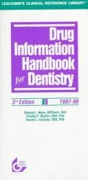 Tapa de Drug Information Handbook for Dentistry 1997-98