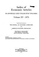 Tapa de Index of Economic Articles Volumes 1978, Vol 15