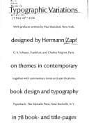 Tapa de Typographic Variations on themes in contemporary book design and typography