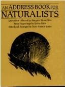 Tapa de Address Book for Naturalists