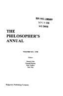 Tapa de The Philosopher's Annual 1998 (Philosopher's Annual)
