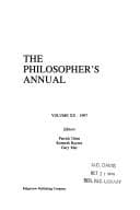 Tapa de The Philosopher's Annual
