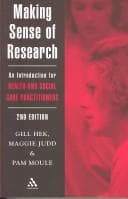 Tapa de Making sense of research