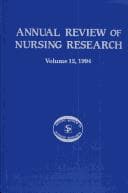 Tapa de Annual Review of Nursing Research 1994
