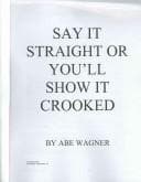 Tapa de Say It Straight - Learn By Doing