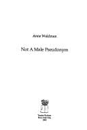 Tapa de Not a Male Pseudonym
