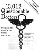 Tapa de Questionable Doctors; Disciplined by states or the federal government 1996