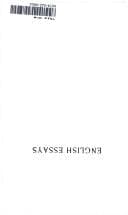 Tapa de English essays
