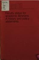Tapa de Faculty Status for Academic Librarians