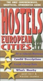 Tapa de Hostels European Cities
