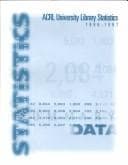 Tapa de Acrl University Library Statistics 1996-1997 (Acrl University Library Statistics)