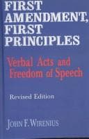 Tapa de First Amendment, First Principles