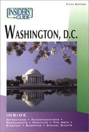 Tapa de Insiders' guide to Washington, D.C.