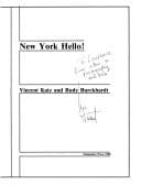 Tapa de New York, Hello! (Brownstone Chapbook Series)