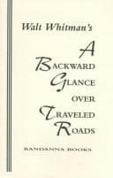 Tapa de A Backward Glance over Traveled Roads
