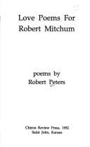 Tapa de Love Poems for Robert Mitchum