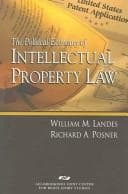 Tapa de The Political Economy of Intellectual Property Law