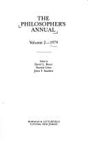 Tapa de Philosopher's Annual, 1979 (Philosopher's Annual)