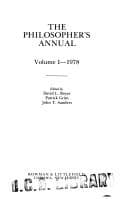 Tapa de Philosopher's Annual, 1978