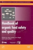 Tapa de Handbook of organic food safety and quality