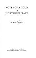 Tapa de Notes on a tour in Northern Italy