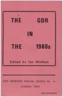 Tapa de The Gdr In The 1980s.(GDR Monitor Special Series 4)