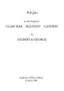 Tapa de Wolf Jahn on the tryptych "Class war, militant, gateway" by Gilbert & George