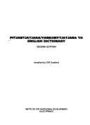 Tapa de Pitjantjatjara/Yankunytjatjara to English Dictiona