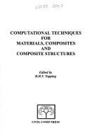 Tapa de Computational Techniques for Materials, Composites and Composite Structures