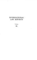 Tapa de International Law Reports