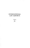 Tapa de International Law Reports
