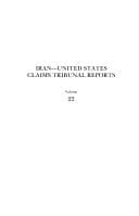 Tapa de Iran-U.S. Claims Tribunal Reports volume 22 (Iran-U.S. Claims Tribunal Reports)