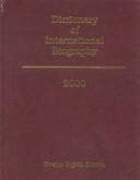 Tapa de Dictionary of International Biography 2000 (Dictionary of International Biography)