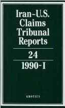 Tapa de Iran-U.S. Claims Tribunal Reports volume 24 (Iran-U.S. Claims Tribunal Reports)