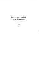 Tapa de International Law Reports