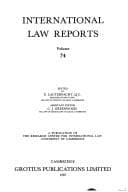 Tapa de International Law Reports