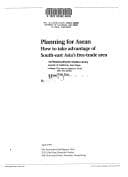 Tapa de Planning for ASEAN