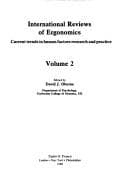 Tapa de INTL REVIEWS ERGONOM V2 (International Reviews of Ergonomics)