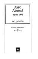 Tapa de Avro Aircraft Since 1908 (Putnam's British Aircraft)
