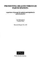 Tapa de Promoting health through participation