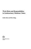 Tapa de Work-Roles and Responsibilities in Genitourinary Clinics
