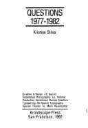 Tapa de Questions Nineteen Seventy-Seven to Nineteen Eighty-Two