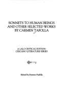 Tapa de Sonnets to human beings and other selected works