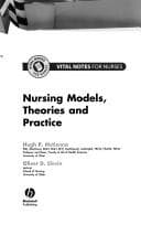 Tapa de Nursing models, theories and practice