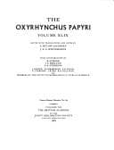 Tapa de Oxyrhynchus Papyri 49/3431-3521 (Graeco-Roman Memoirs)