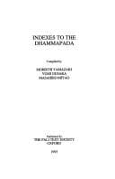 Tapa de Indexes to the Dhammapada